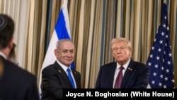 베냐민 네타냐후 이스라엘 총리와 도널드 트럼프 대통령