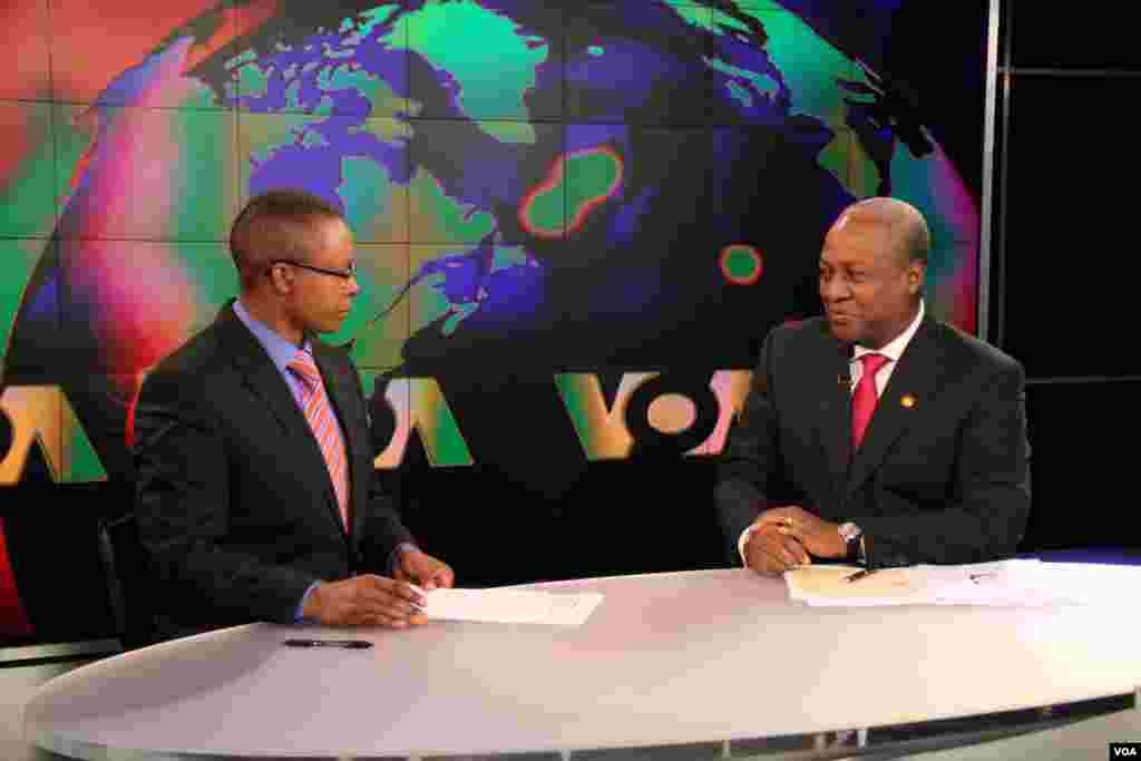 VOA's Vincent Makori interiews Ghanaian President John Mahama