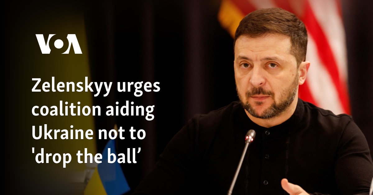 Zelenskyy urges coalition aiding Ukraine not to 'drop the ball’