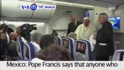 VOA60 World PM - Pope Francis Questions Trump's Christian Beliefs