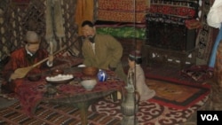 聖彼得堡俄羅斯博物館中展出的中亞民俗景像