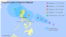 Projected path of Typhoon Maysak