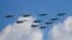 Chiến đấu cơ Su-30SM, Su-34 và Su-35S của Nga.