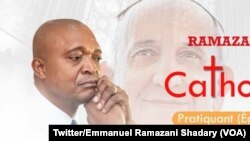 Une affiche de campagne du candidat du pouvoir, l'ex-ministre de l'Intérieur Emmanuel Ramazani Shadary, Kinshasa, RDC, 28 septembre 2018. (Twittre/ Emmanuel Ramazani Shadary)