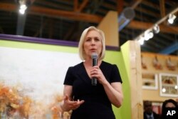 Democratic presidential candidate Sen. Kirsten Gillibrand, D-N.Y., speaks at a campaign meet-and-greet in Clawson, Mich., March 18, 2019.