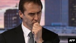 Julen Lopetegui lors de sa présentation à Madrid, Espagne, le 14 JUIN 2018.