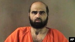 Undated file photo provided by the Bell County Sheriff's Department shows Nidal Hasan, the Army psychiatrist charged in the deadly 2009 Fort Hood shooting rampage.