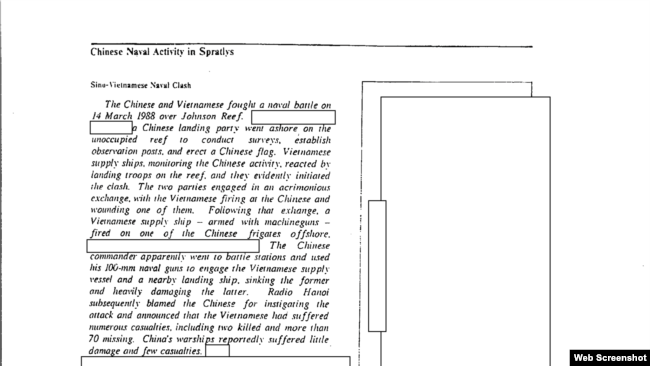 Tài liệu giải mật của CIA về trận Gạc Ma 1988