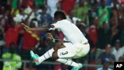 L'attaquant international ghanéen Asamoah Gyan, 23 janvier 2015.