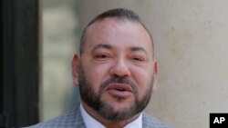 Le roi du Maroc, Mohammed VI à Paris, France, 2 mai 2017.