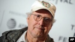 American actor-comedian Chevy Chase is seen at the premiere of "Dog Years" in New York City, April 22, 2017.