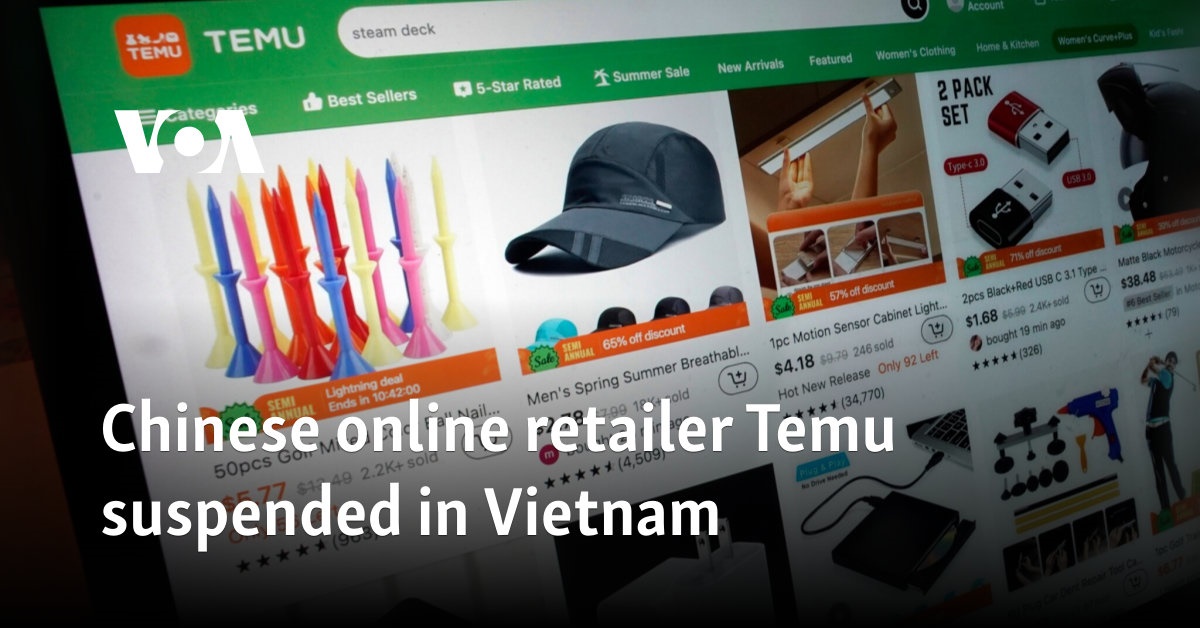 Chinese online retailer Temu suspended in Vietnam