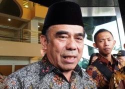 Menteri Agama Fachrul Razi. (Foto: VOA/ Nurhadi)
