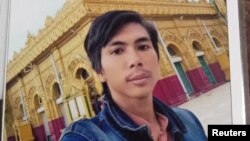 Wai Soe Hlaing, 31, is seen in this undated photo supplied to Reuters on Jan. 28, 2022. His family said he was detained in April 2021 but they were unable to trace his location. 