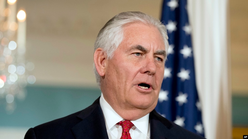 Secretário de Estado dos Estados Unidos, Rex Tillerson