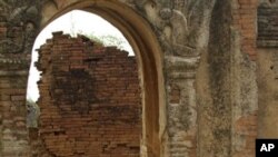 ပုဂံခေတ်က ထွန်းကားခဲ့တဲ့ ဆောက်လုပ်ရေးနည်းပညာ Arch in Bagan, an ancient city of Myanmar. (AP Photo/Khin Maung Win)