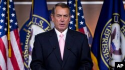 Ketua DPR AS, yang berasal dari Partai Republik, John Boehner mengeluarkan pernyataan bahwa dia kecewa terhadap keputusan Mahkamah Agung AS (foto: dok).