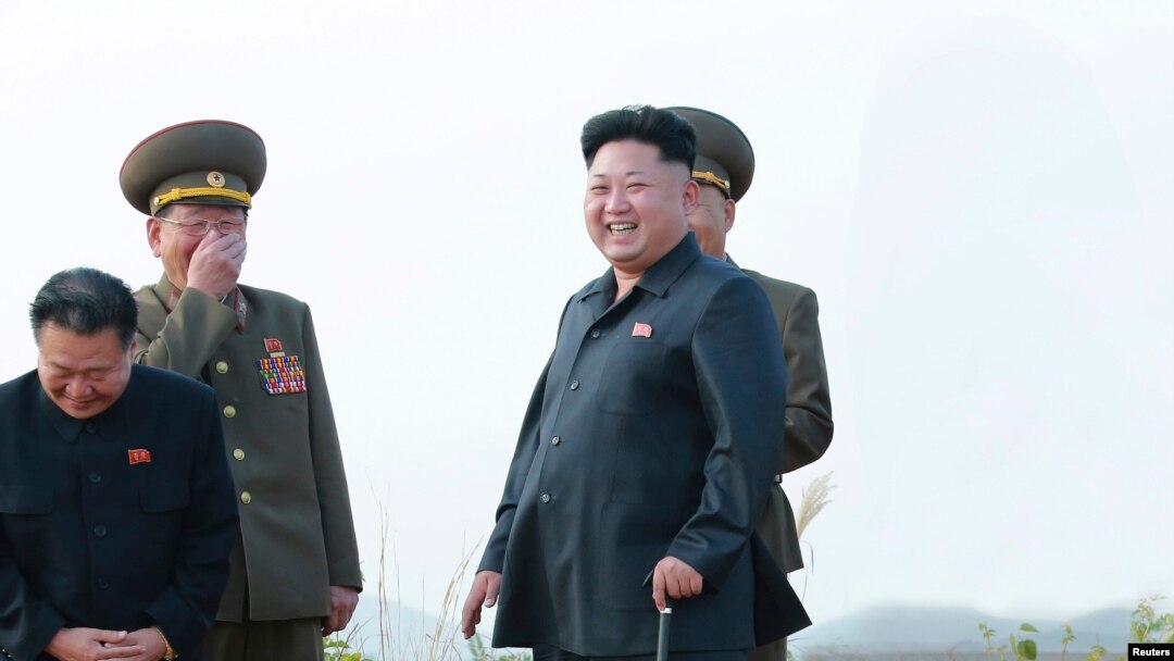 FILE - North Korean leader Kim Jong Un guides takeoff, landing drill conducted by fighter pilots of Korean People's Army (KPA) in this undated photo released by North Korea's Korean Central News Agency.