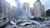 Smoke rises from a destroyed resident complex hit by Israeli airstrikes in Dahieh, Beirut, Lebanon, Oct. 2, 2024. 