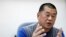 苹果日报老板黎智英（Jimmy Lai）过去在台北接受路透社采访