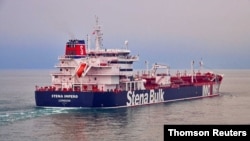 This undated handout photograph shows the Stena Impero, a British-flagged vessel owned by Stena Bulk, at an undisclosed location, obtained by Reuters, July 19, 2019. 