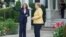 USA, Washington, Kamala Harris and Angela Merkel in the White House 