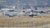 U.S. Air Force A-10 Thunderbolt II fighter jets (foreground) are pictured at Incirlik airbase in the southern city of Adana, Turkey, Dec. 11, 2015. 