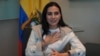 ARCHIVO - La vicepresidenta suspendida de Ecuador, Verónica Abad, habla durante una entrevista en Quito, Ecuador, el viernes 22 de noviembre de 2024. (Foto AP/Dolores Ochoa).