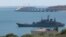 Một tàu đổ bộ quân sự của Nga ở bán đảo Crimea vào ngày 17/7/2023. Tình báo quân đội và hải quân Ukraine nói họ đã thực hiện một “chiến dịch đặc biệt” lên bán đảo này vào ngày 24/8/2023.