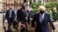 British Prime Minister Boris Johnson is seen outside the BBC headquarters, as the spread of the coronavirus disease (COVID-19) continues, in London, Britain, Oct. 4, 2020. 