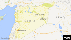 Daerah al-Omar di Suriah, tempat pasukan khusus AS melakukan operasi.