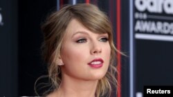 La cantante Taylor Swift durante los Premios Billboard Music Awards en Las Vegas, Nevada, el 20 de mayo de 2018.
