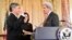 Sung Kim, left, is sworn in as the new ambassador to the Philippines by U.S. Secretary of State John Kerry in Washington, D.C., Nov. 3, 2016. (Photo courtesy of EAP Bureau)