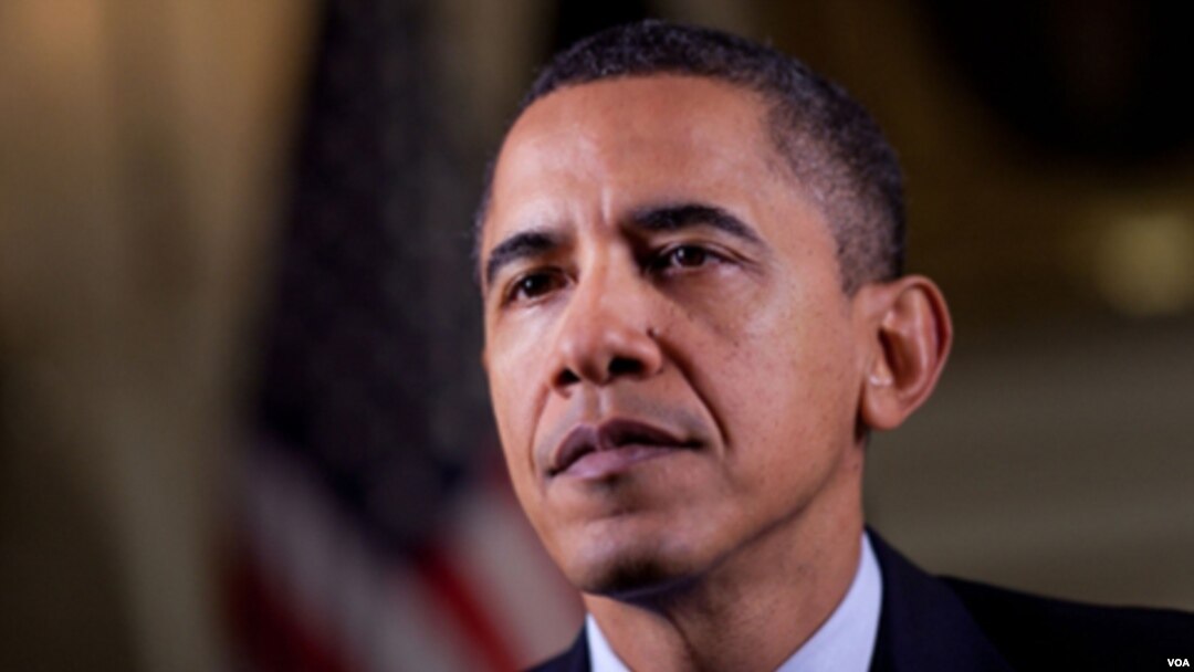 Presiden AS Barack Obama dalam pidato mingguannya, 1 Januari 2010.