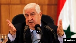 왈리드 무알렘 시리아 외무장관 (자료사진)