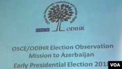 ATƏT DTİHB-in prezident seçkilərini müşahidə missiyası