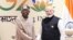 Le président nigérian Bola Ahmed Tinubu et le Premier ministre indien Narendra Modi.