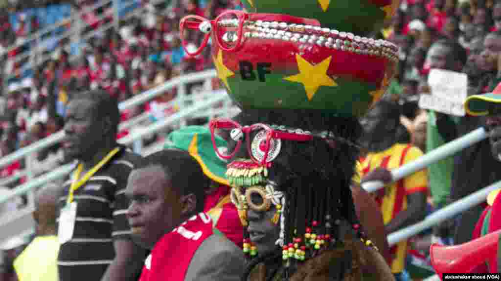 A fan from Burkina Faso in Bata