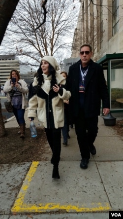 Cher di Women's March di Washington D.C., 21 Januari 2017.