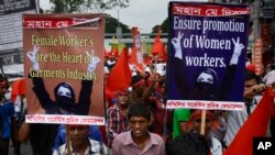 Un défilé du 1er mai au Bangladesh