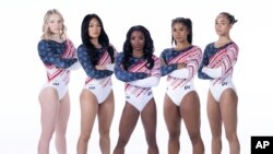 El equipo olímpico femenino de gimnasia de EEUU 2024 usará leotardos GK Elite durante la competencia final por equipos en París.