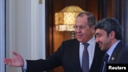 وزیران خارجه امارات و روسیه