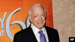 FILE - Hugh Downs attends the Today show 60th anniversary celebration in New York, Jan. 12, 2012.