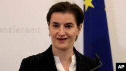 Premijerka Srbije Ana Brnabić, Foto: (AP Photo/Ronald Zak)