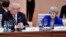 Дональд Трамп и Тереза Мэй на встрече G-20 в Гамбурге. 7 июля 2017