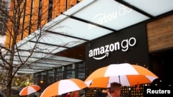 Archivo - Tienda Amazon Go en Seattle, Washington.