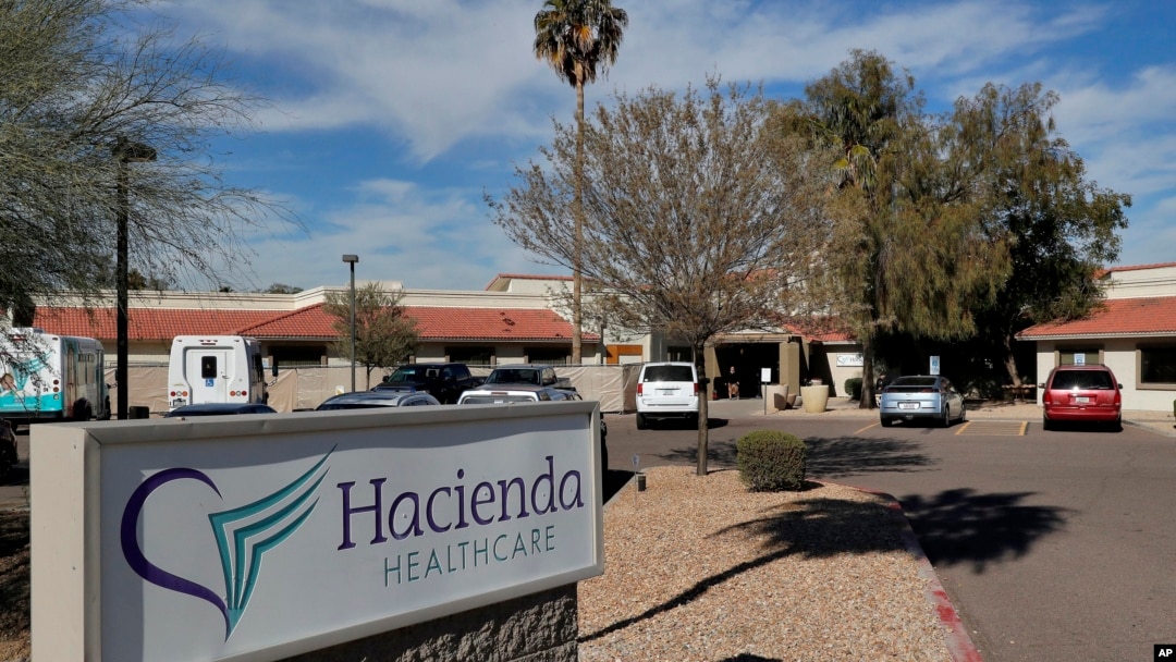 Hacienda HealthCare di kota Phoenix, Arizona di mana seorang perempuan yang dirawat karena koma, melahirkan akhir tahun 2018 lalu, 25 Januari 2019. (Foto: AP).