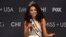2017 Miss USA Kara McCullough of the District of Columbia speaks during a press conference after the pageant. 