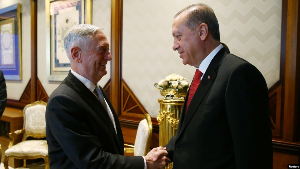 Image result for US Defence Secretary, Erdogan meet on Security concerns