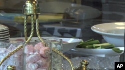 Table setting at Iftar dinner at restaurant in Turkey